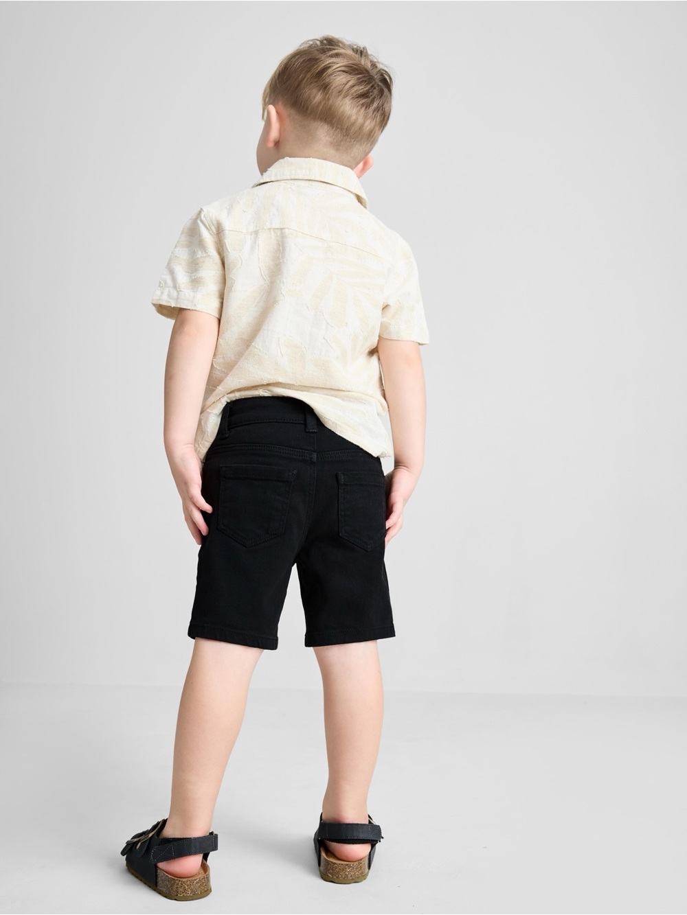 Primark Denim Co Kids Black Straight Leg Denim Shorts Size 6-7